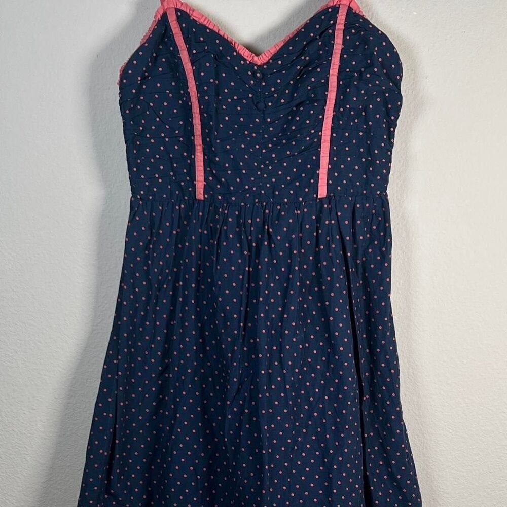 guess blue and pink polka